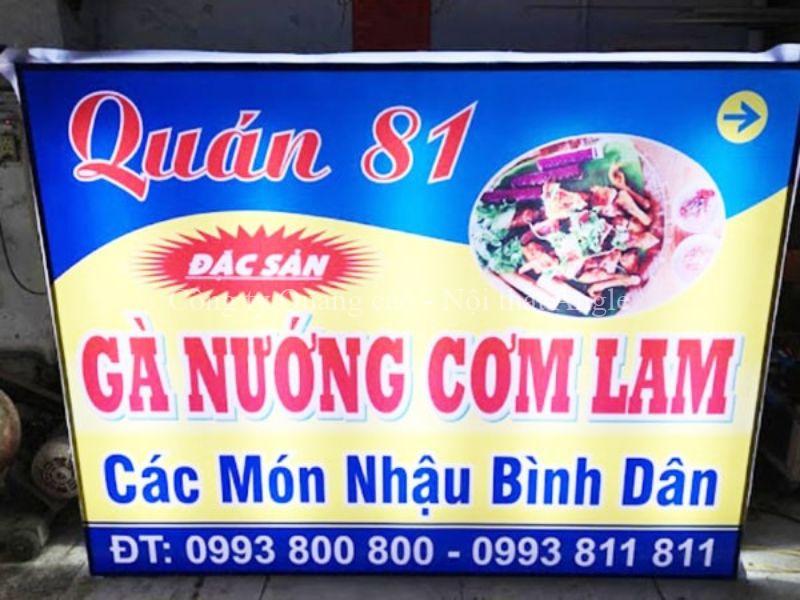 Làm hộp đèn quảng cáo quán nhậu thiết kế đẹp ở đâu?