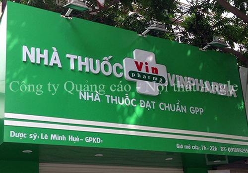 Biển quảng cáo nhà thuốc mica