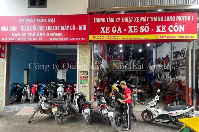 Biển quảng cáo xe máy từ chất liệu alu