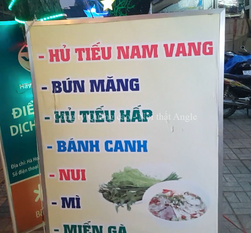 Vai trò của bảng hiệu hủ tiếu