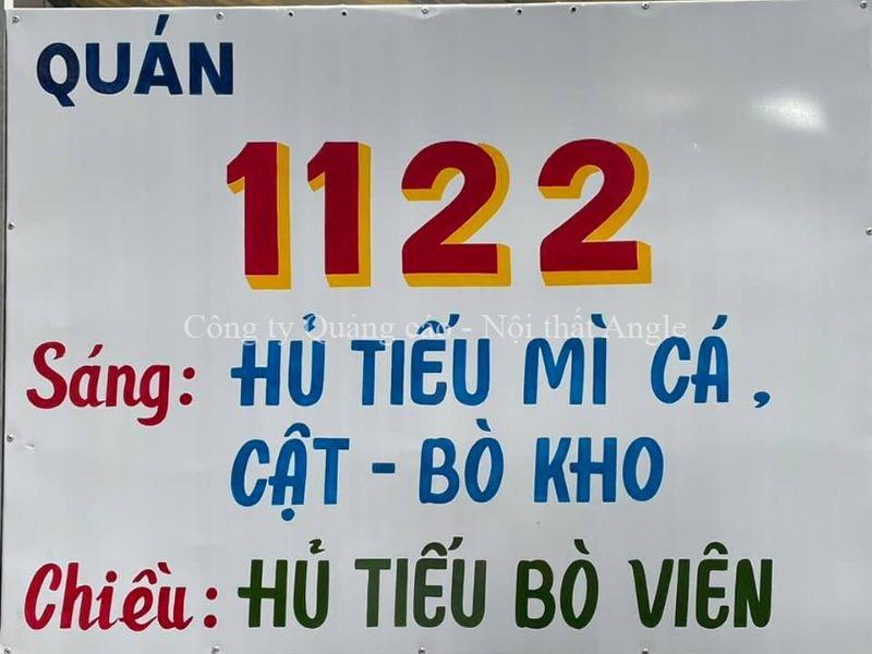 Bảng hiệu hủ tiếu in bạt Hiflex